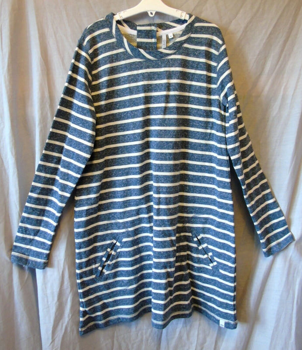 Blue Stripe Jumper Dress Age 13-14 Years Animal Surf UK10