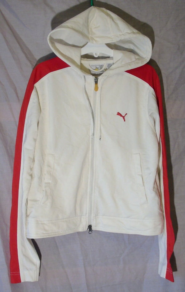 White Hooded Jacket Hoodie Age 8-9 Years Puma