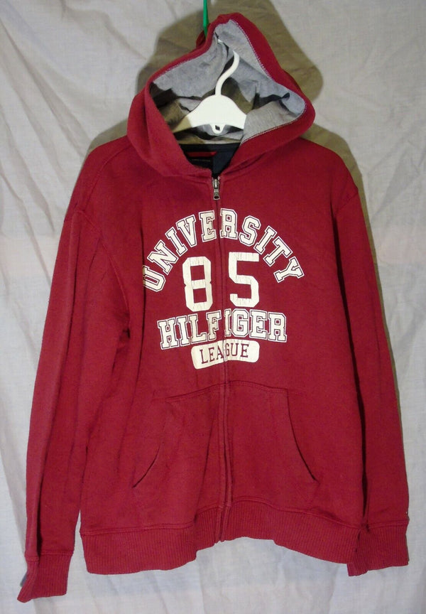 Red Logo Front Hooded Jacket Hoodie Age 12-13 Years Tommy Hilfiger