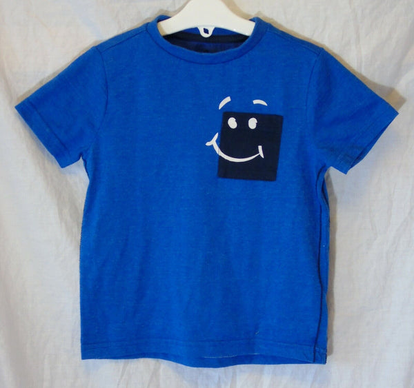 Blue Happy Tee T-Shirt Age 3-4 Years F&F