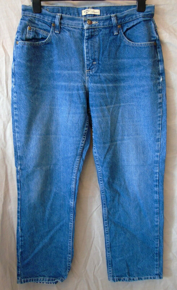 Blue Relaxed Fit Jeans Size 14 Lee Riders 32"W 28"L