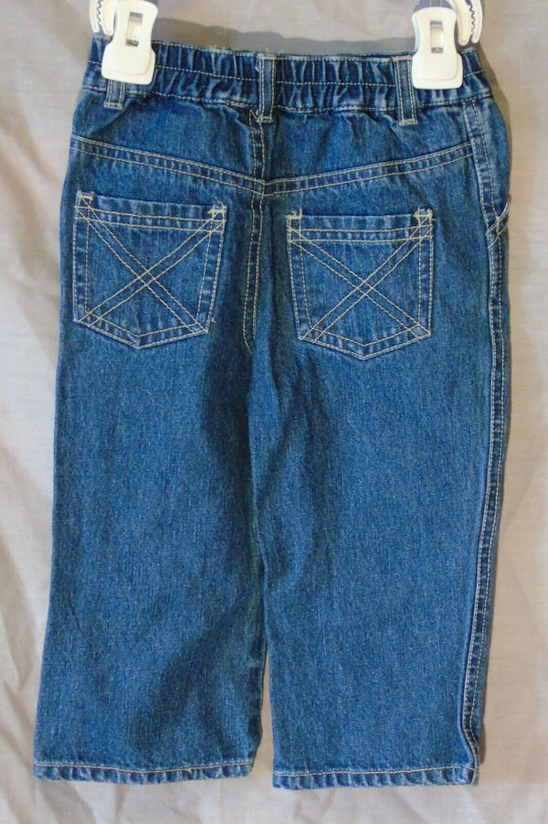 Blue Denim Pull On Jeans Age 12-18 Months M&Co