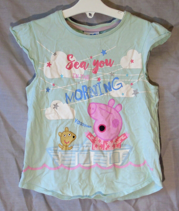 Green Peppa Pig Pyjama Top Age 5-6 Years George