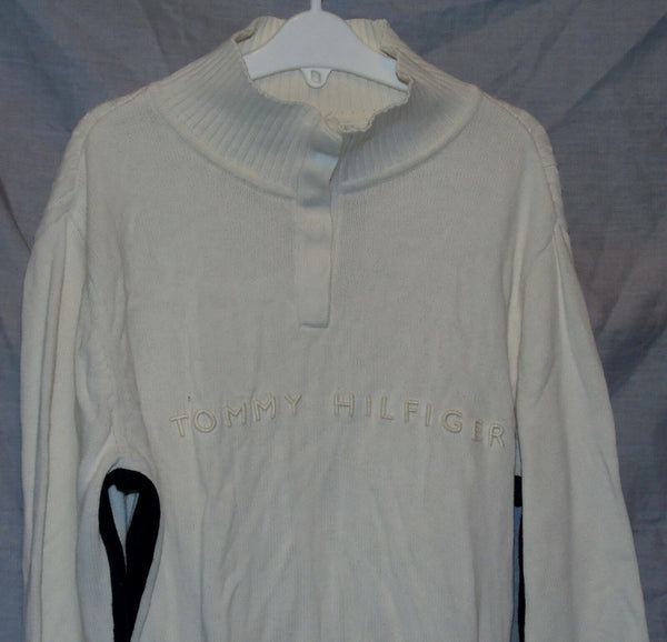 Beige Logo Front Jumper Age 12-13 Years Tommy Hilfiger