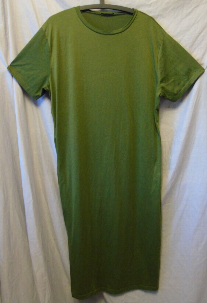 Khaki Green Modest Maxi Dress Size 22 3XL Shein Curve