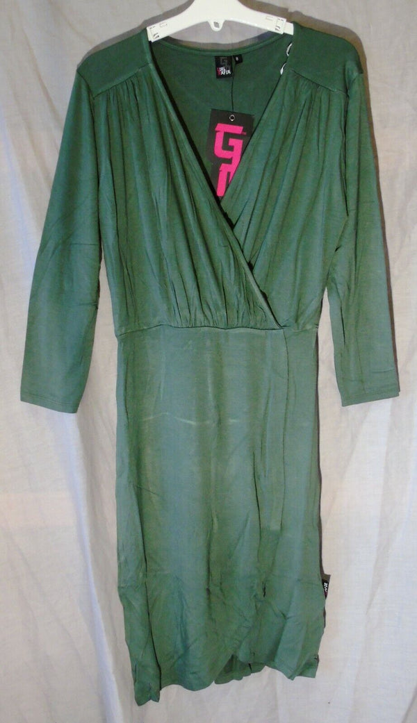 Green Soft Feel Wrap Dress Age 15-16 Years Girls Mafia