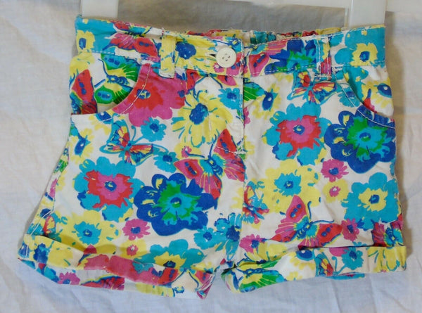 Pink Floral Shorts Age 12-18 Months Matalan