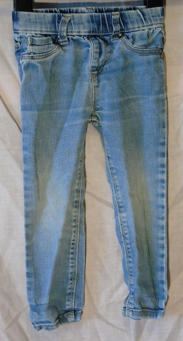 Light Blue Whiskered Skinny Fit Jeans Age 3-4 Years Primark