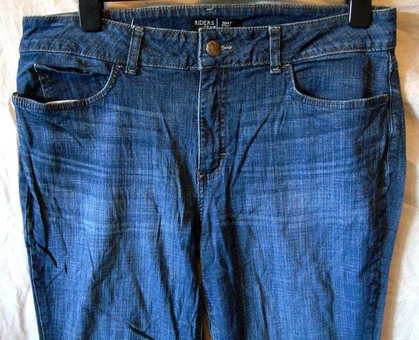 Dark Blue Straight Leg Jeans Size 18 Lee Riders 37"W 30"L