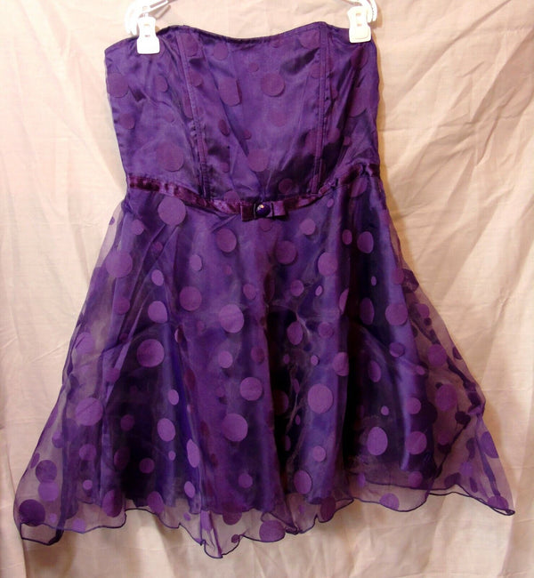 Purple Chiffon Prom Party Dress Age 14-15 Years Milla