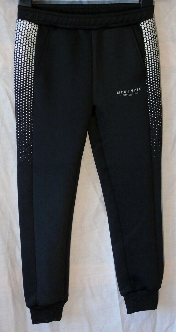 Black Sheen Tracksuit Bottoms Age 5-6 Years McKenzie