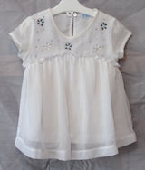 Ivory White Jewels Beaded Top Age 18-24 Months Mayoral