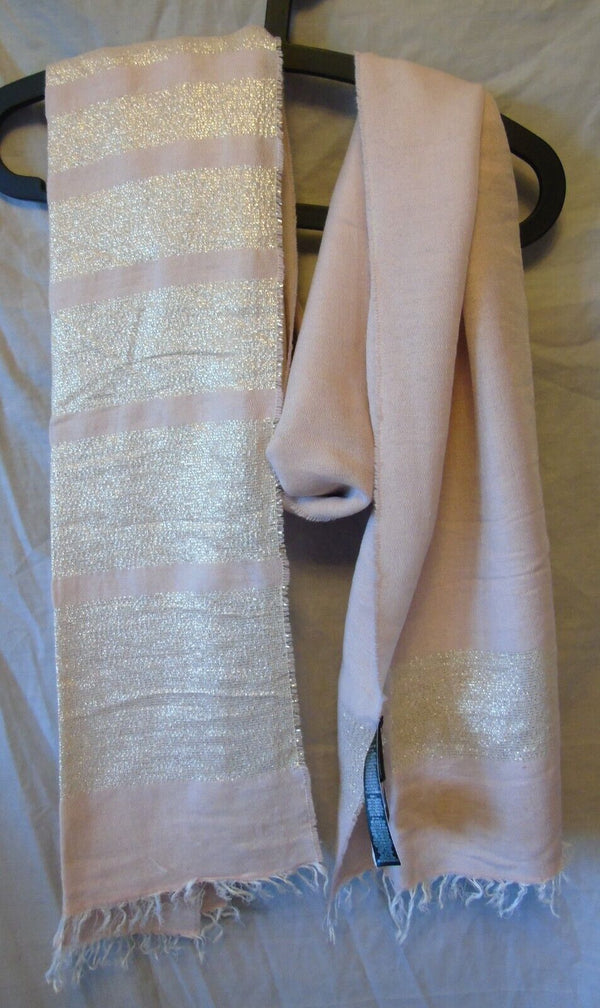 Blush Pink Soft Modal Sparkly Scarf M&S