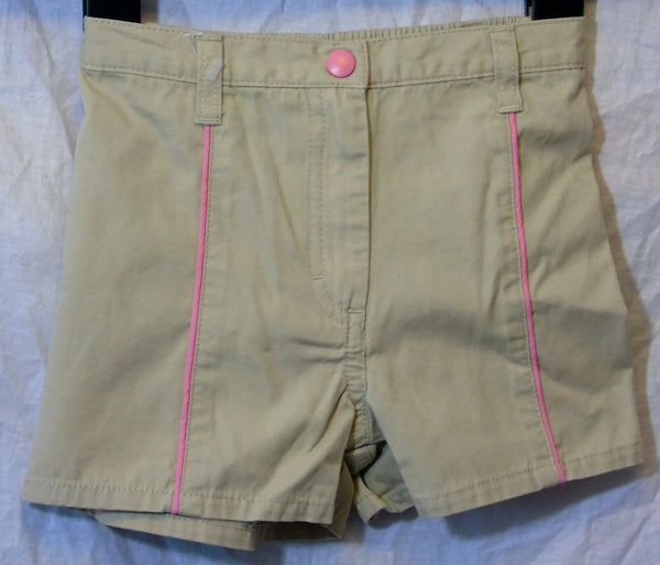 Beige Diamante Cotton Shorts Age 5 Years Gymboree