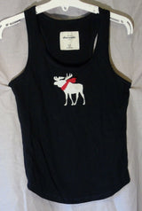 Black Sleeveless Vest Pyjama Top Age 10 Years Abercrombie Fitch