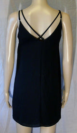 Black Strappy Floaty Dress Age 12-13 Years Topshop