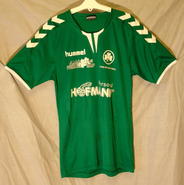 Green German SPVGG Greuther FC Signed Shirt Age 15-16 Years Hummel