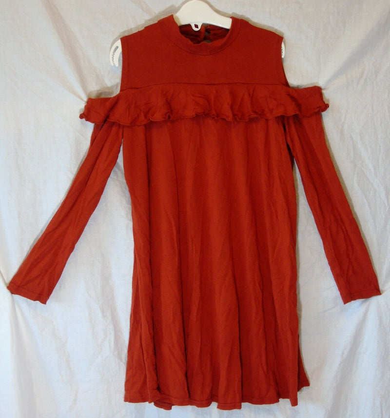 Orange Cold Shoulder Dress Age 7-8 Years Boohoo