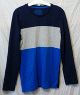 Blue Colourblock Long Sleeve Top Age 10 Years Matalan