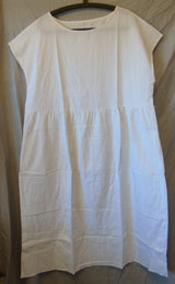 White Sleeveless Textured Maxi Dress Size 22 3XL Shein Curve