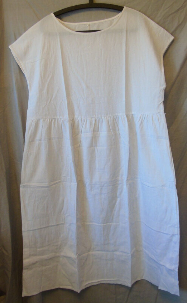 White Sleeveless Textured Maxi Dress Size 22 3XL Shein Curve