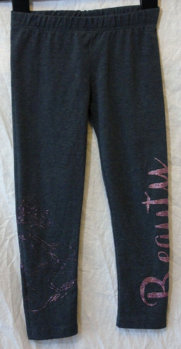 Grey Beauty Princess Belle Beast Leggings Age 4-5 Years Disney