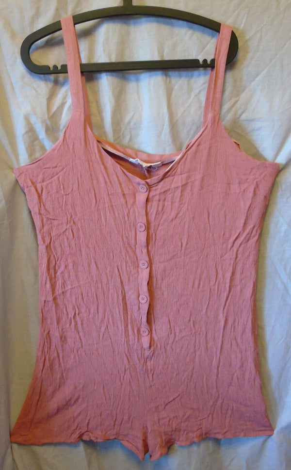 Pink Textured Playsuit Size 20 Primark