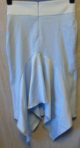 Blue Panelled Fishtail Skirt Size 8 XS Kevan Jon