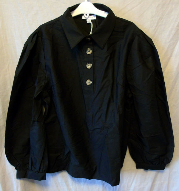 Black Shirt Blouse Top Age 15-16 Years Warehouse UK10