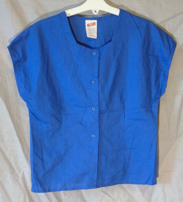 Blue UK Made Summer Cotton Blouse Top Age 10-11 Years Streets Ahead