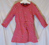 Pink Cat Face Long Sleeve Dress Age 12-18 Months George