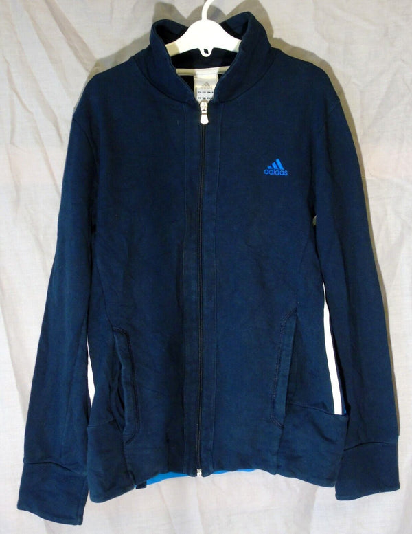 Blue Tracksuit Top Jacket Age 13-14 Years Adidas