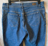 Blue Straight Leg Jeans Size 18 Lee Riders 36"W 32"L