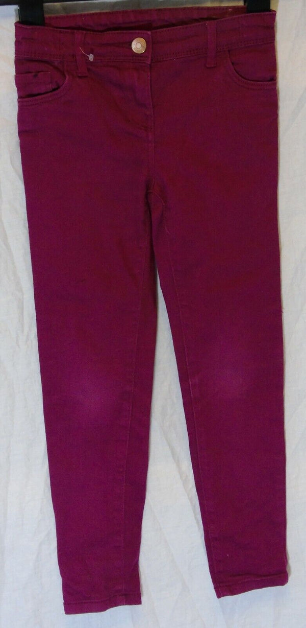 Dark Pink Denim Straight Leg Jeans Age 7 Years TU