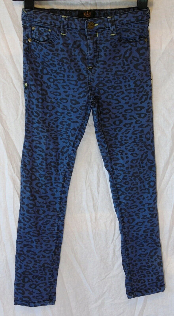 Blue Denim Animal Pattern Jeans Age 9 Years River Island