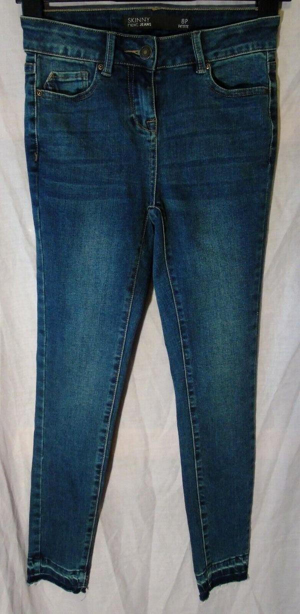 Blue Whiskered Skinny Jeans Age 14-15 Years Next UK8