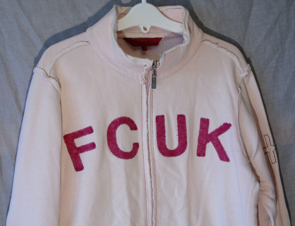 Pink Distressed Look Jacket Age 13-14 Years FCUK M