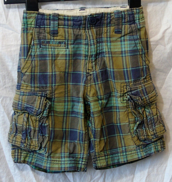 Green Check Cargo Board Shorts Age 5 Years Gap