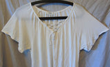 White Tie Front T-Shirt Top Size 18 L Matalan