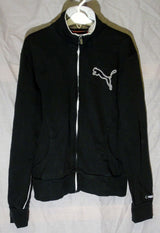 Black White Logo Front Tracksuit Top Jacket Age 13-14 Years Puma