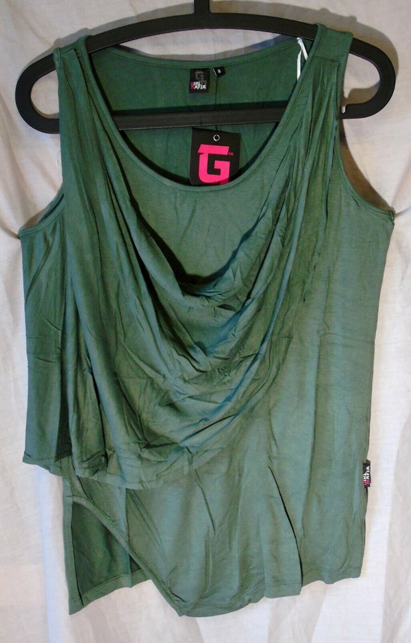 Green Faux Wrap T-Shirt Vest Top Age 14-15 Years Girls Mafia