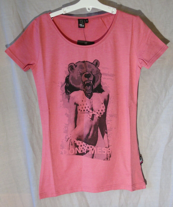 Pink Bear Slogan T-Shirt Top Age 15-16 Years Girls Mafia