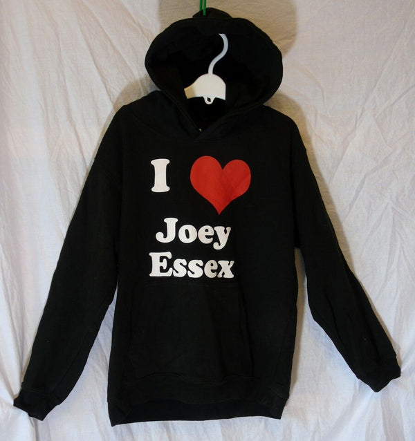 Black I Love Joey Essex Hooded Sweater Hoodie Age 10-11 Years AWD