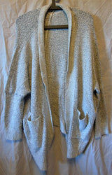 Grey Open Cardigan Size 12-14 M Primark