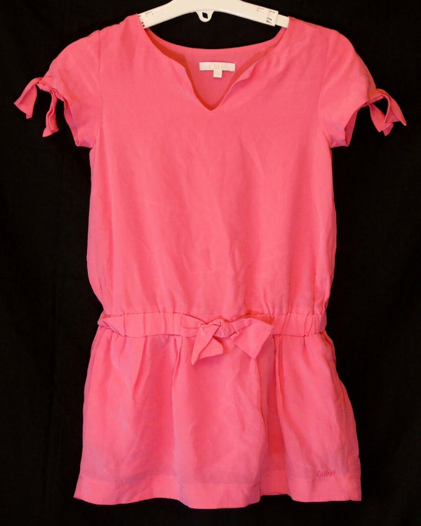 Pink Silk Party Dress Age 5 Years Chloe