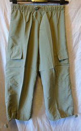 Green Cropped Capri Trousers Size 12 Nutshell Age 15-16 Years