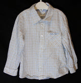 Blue Check Long Sleeve Shirt Age 12-18 Months Mayoral