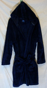 Blue Fleece Hooded Dressing Gown Robe Age 7-8 Years Primark