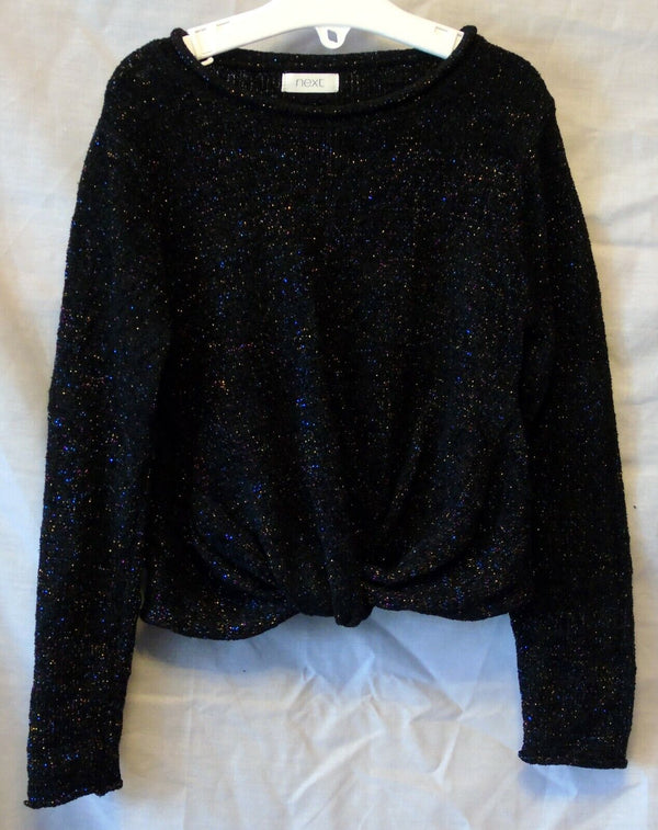 Black Glitter Fleck Jumper Age 4 Years Next