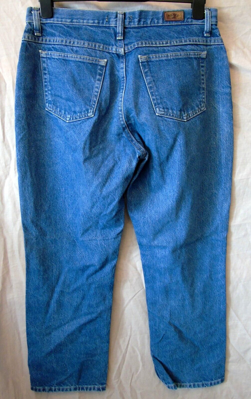 Blue Relaxed Fit Jeans Size 14 Lee Riders 32"W 28"L